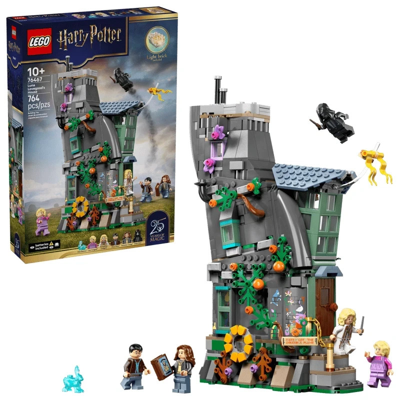 LEGO Harry Potter Luna Lovegood’s House 76467 Building Toy 5 Figures 764 Piece