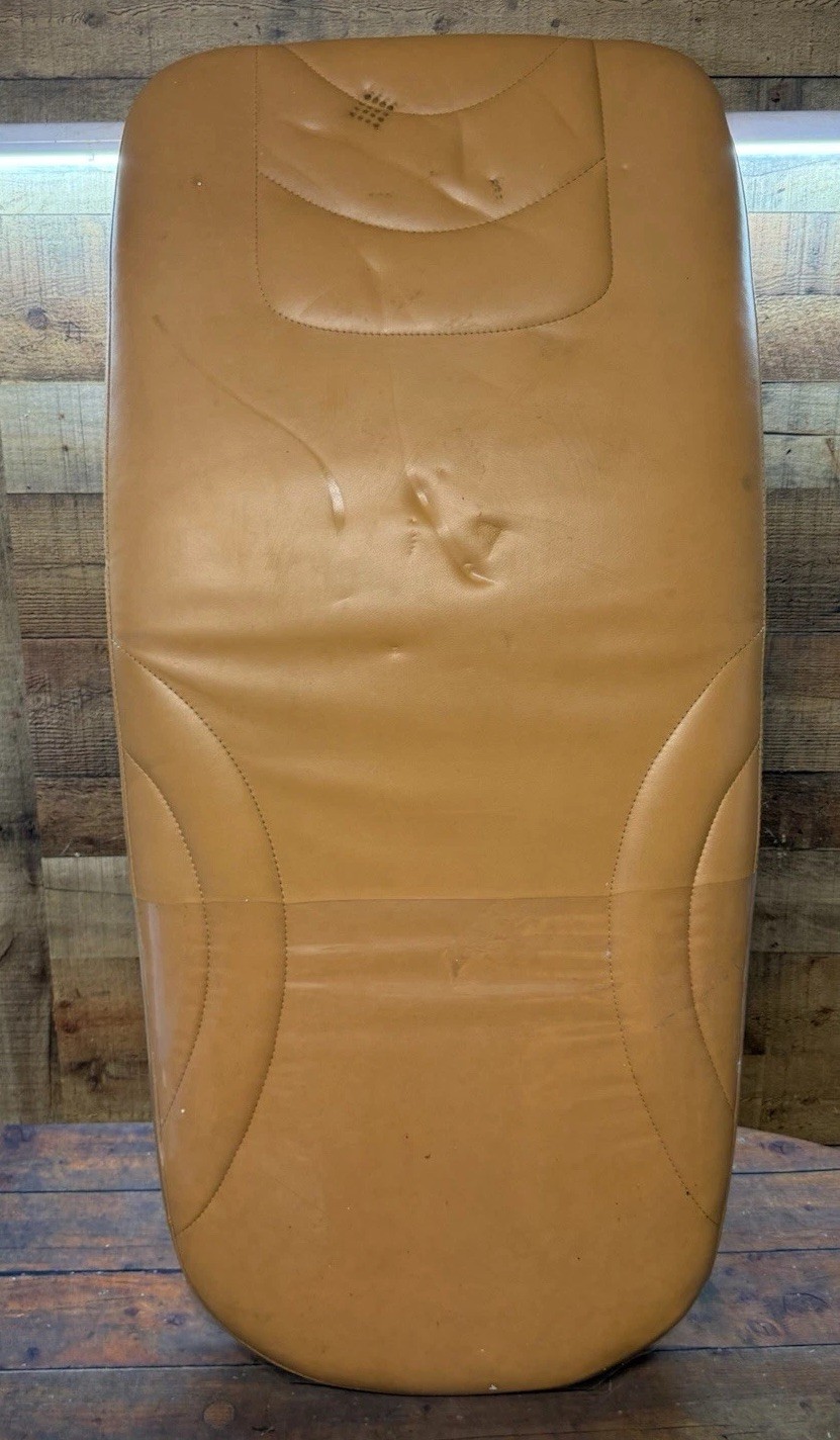 Grace X-5 Dental Chair Backrest Cushion Tan Vinyl Contoured Upholstery Used