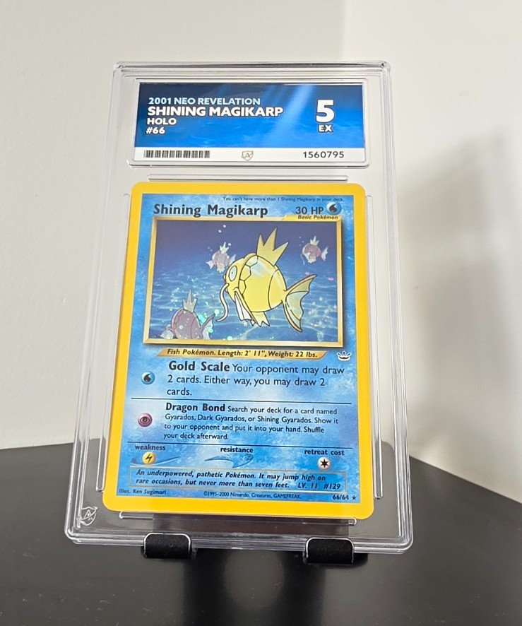 2001 Pokémon TCG Neo Revelation Shining Magikarp 66/64 Holo ACE 5 English 2001 Pokémon TCG Neo Revelation Shining Magikarp 66/64 Holo ACE 5 English