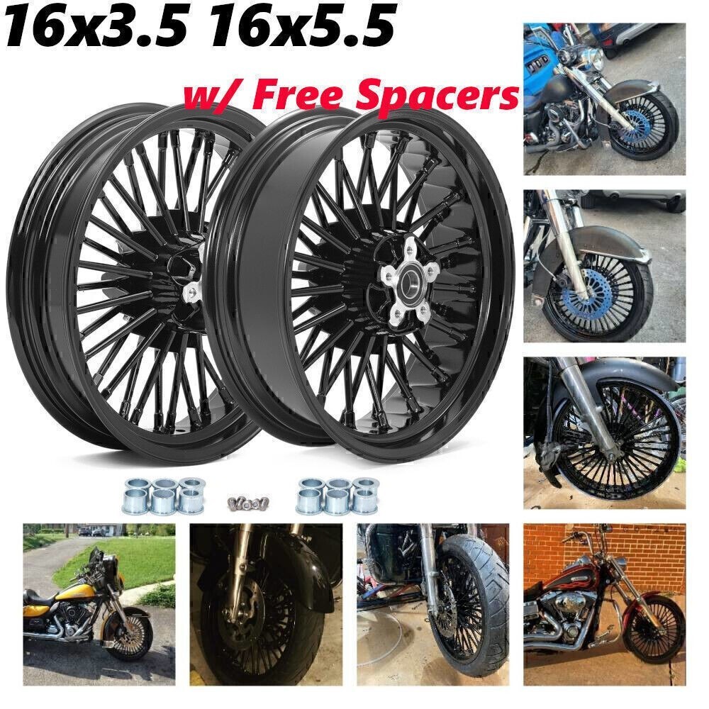 Dyna Street Bob Low Rider FXDB FXDL Fat Spoke Wheels 16x3.5 16x5.5 for Harley
