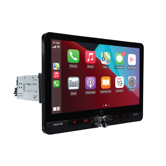Dual Electronics 10.1” Wireless Apple CarPlay & Android Car Receiver (DMCPA10W)