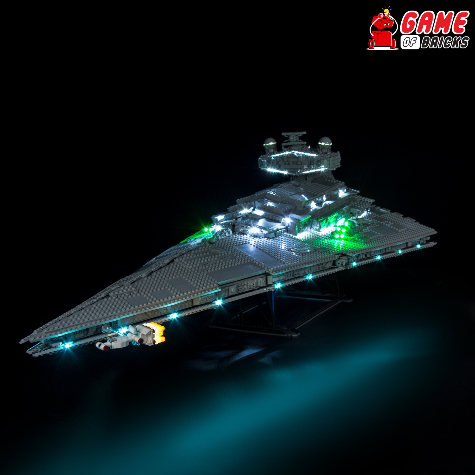 LED Light Kit for Star Destroyer - Compatible with LEGO® 75252 Set (Sound)