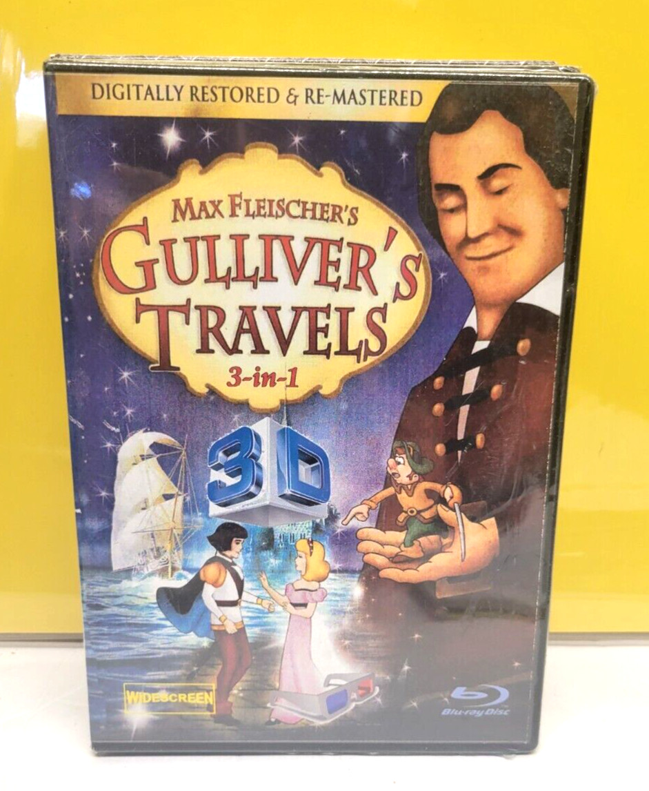 MAX FLEISCHER\'S GULLIVER\'S TRAVELS 3-IN-1 DIGITALLY RESTORED/REMASTERED BLU RAY MAX FLEISCHER\'S GULLIVER\'S TRAVELS 3-IN-1 DIGITALLY RESTORED/REMASTERED BLU RAY