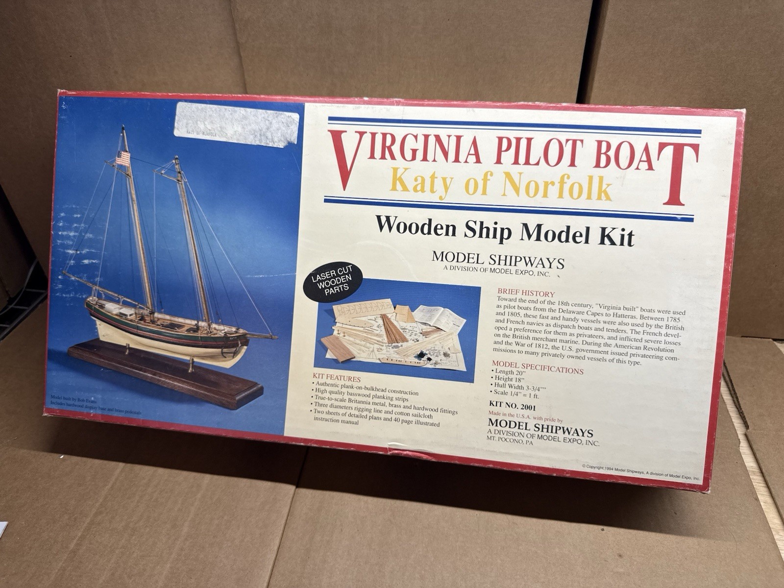 New Vtg 1994 Model Shipways \ New Vtg 1994 Model Shipways \