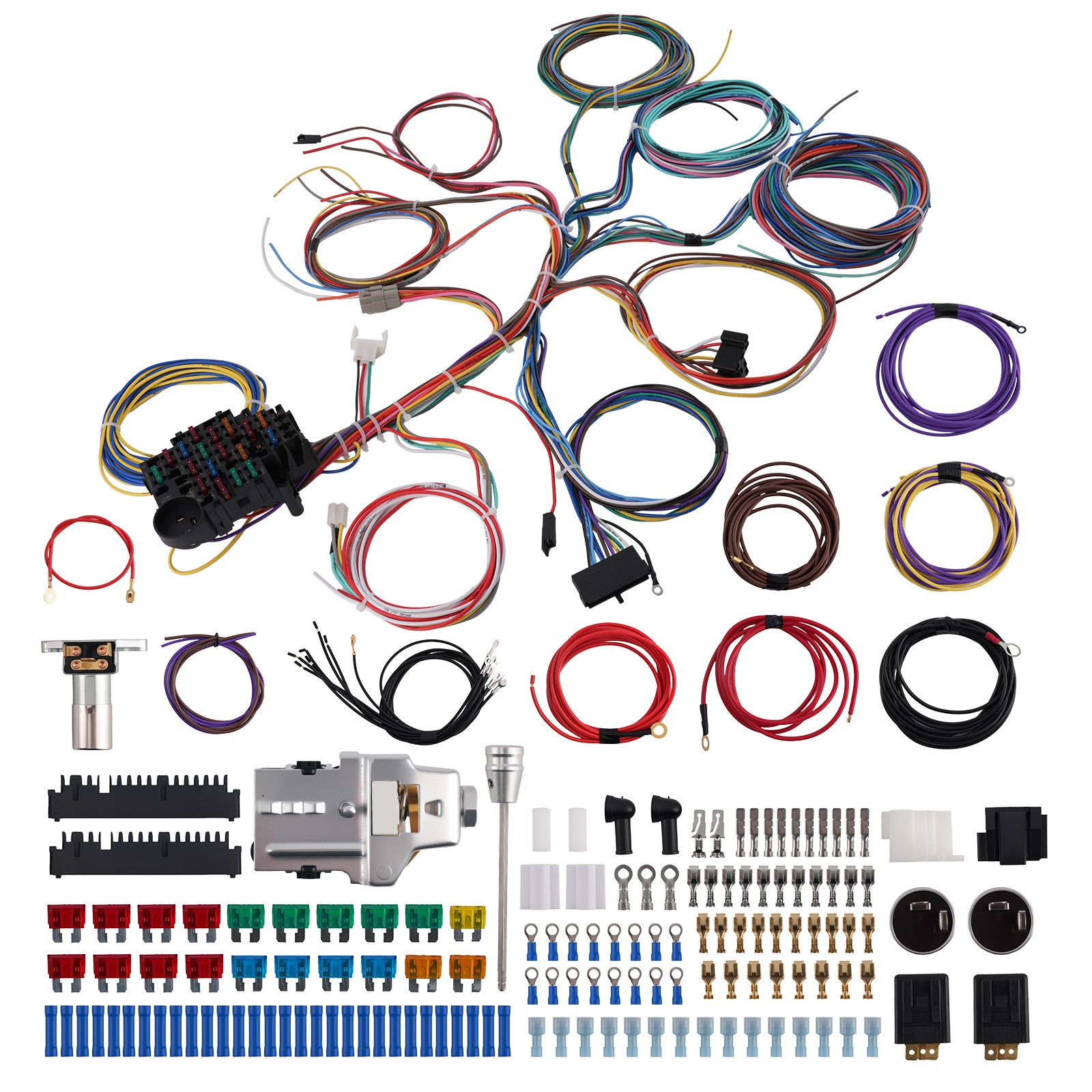 Wire Harness Universal 22 Circuit Wiring Fit For Chevy GMC Pickup Truck