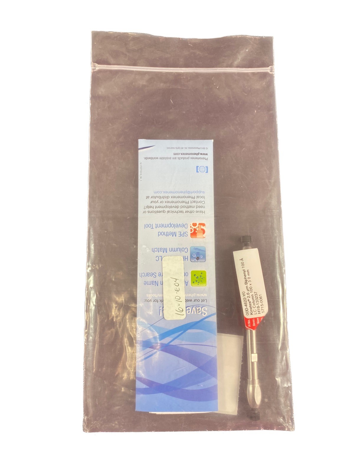PHENOMENEX Kinetex 2.6um Biphenyl 100 Å HPLC Column 100 x 3.0mm 00D-4622-Y0