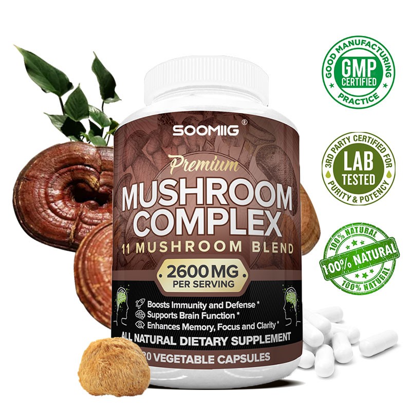 Advanced Mushroo Complex | A superb blend of mushrooms, 120 vegan capsules