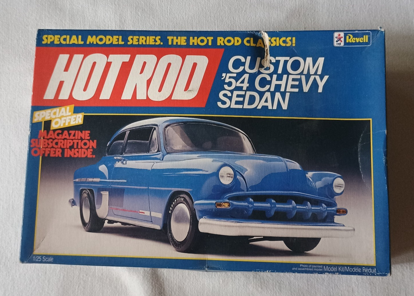 Revell 1985 Issue 1/25th Scale Custom 54 Chevy Sedan Model Kit # 7113