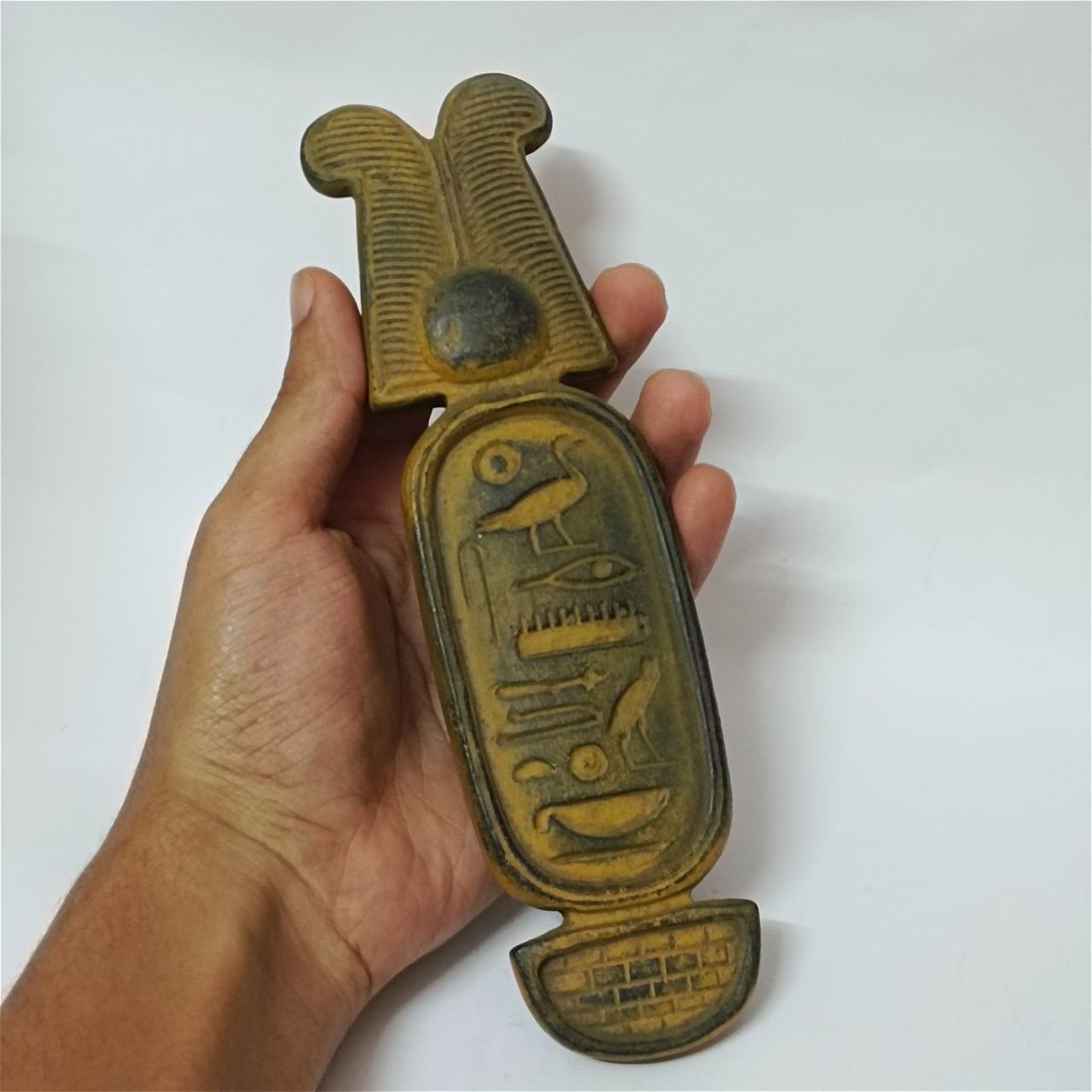 Ancient Style Egyptian Stone Cartouche Pharaoh Hieroglyphic Handmade Collectible Ancient Style Egyptian Stone Cartouche Pharaoh Hieroglyphic Handmade Collectible