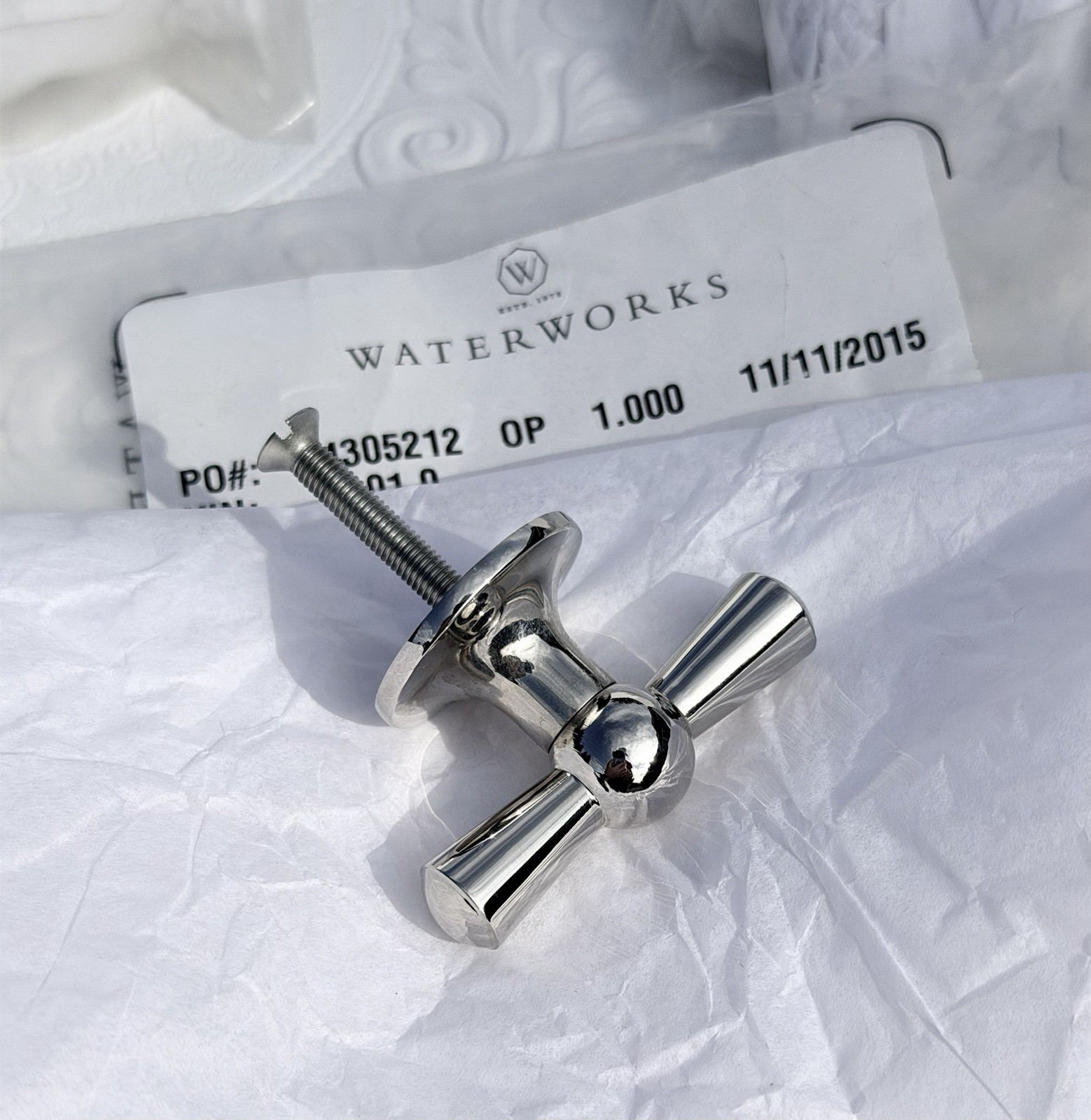 Waterworks Millbrook 2 1/2 Knobs In Nickel. NIB 🤩FREE SHIPPING 🤩