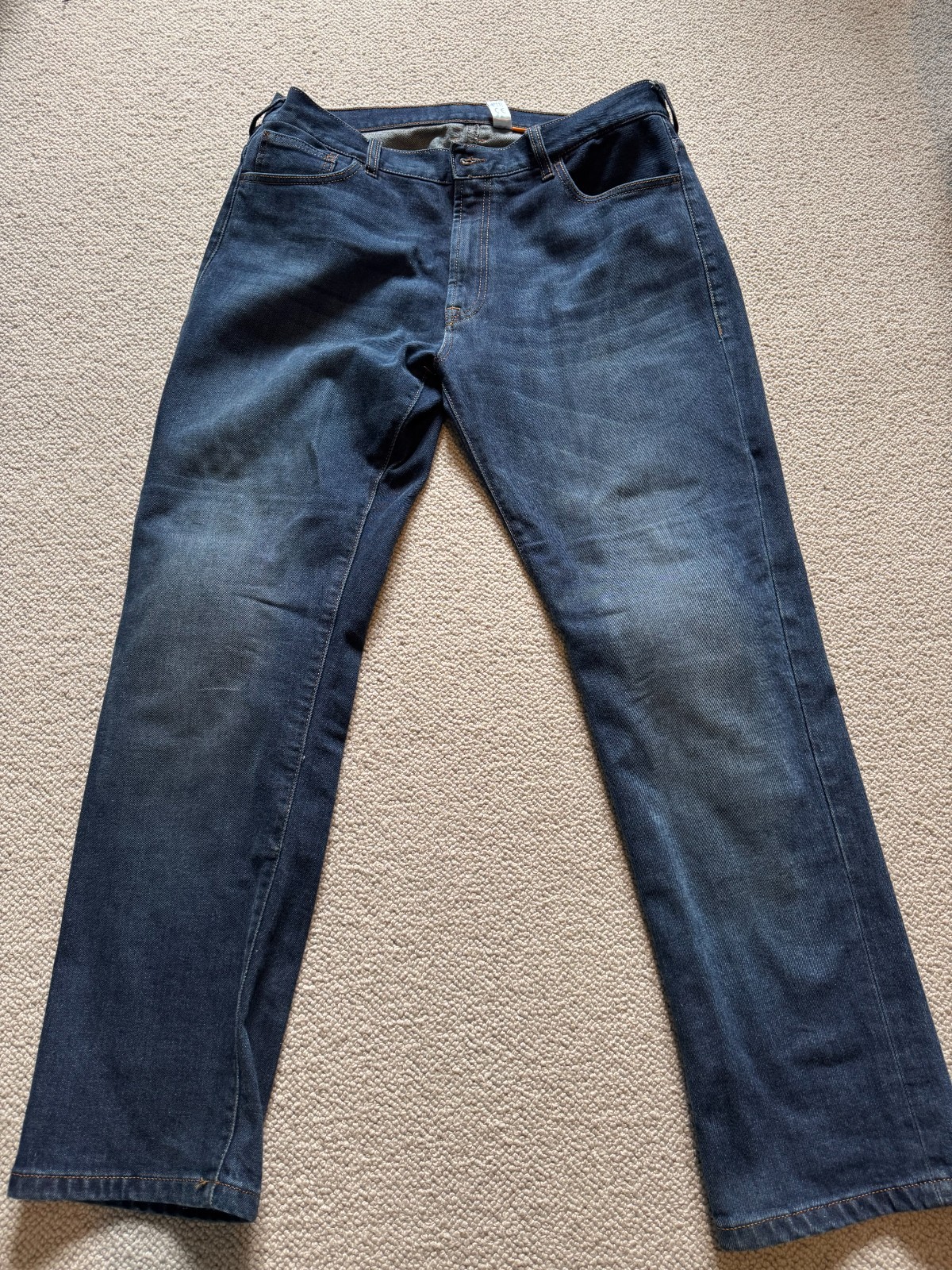 Rokker Legend Straight Motorcycle Jeans – 38W 32L inc D3O Armour – immaculate