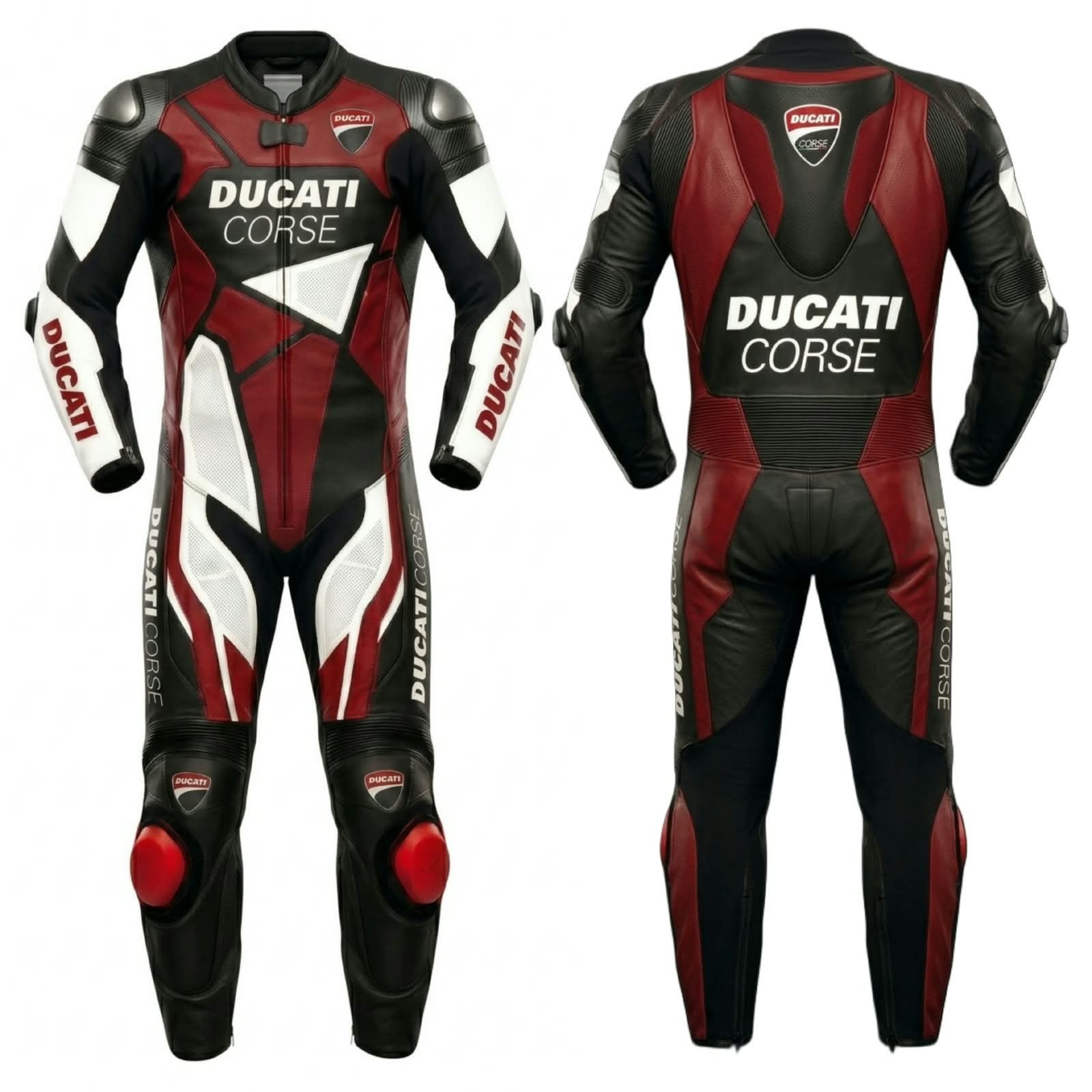 Men\'s Motorbike Original Cowhide Leather Suit Customized Motorbike Racing Suit