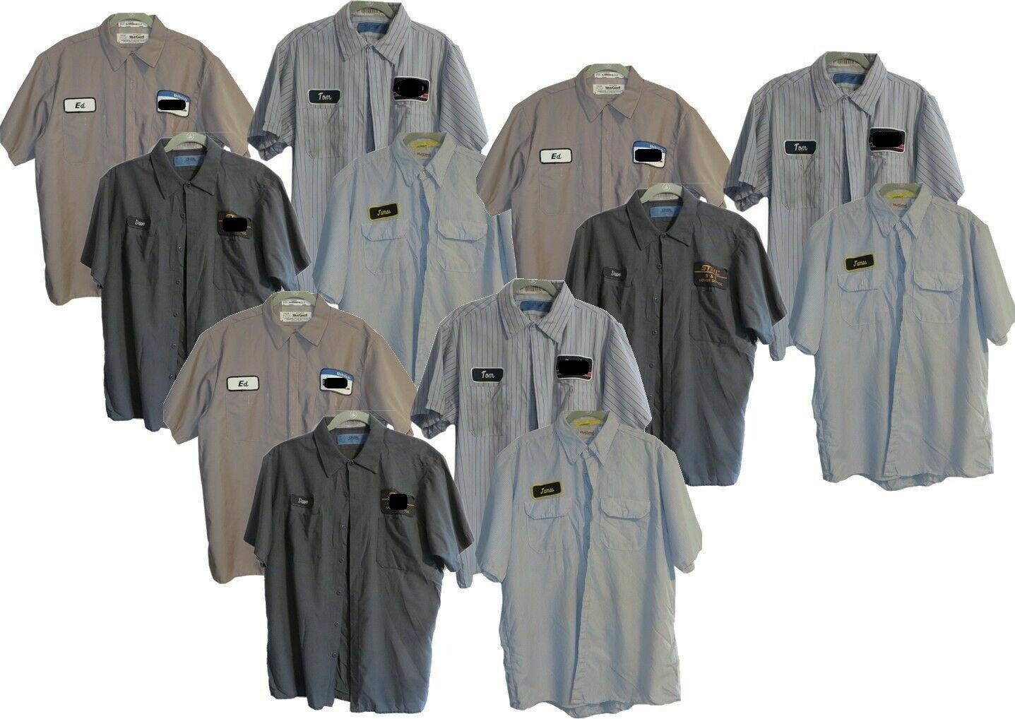 Used Work Shirts Lot of 15 Grade B Long / Short Sleeve Mechanics -Free Shipping Used Work Shirts Lot of 15 Grade B Long / Short Sleeve Mechanics -Free Shipping