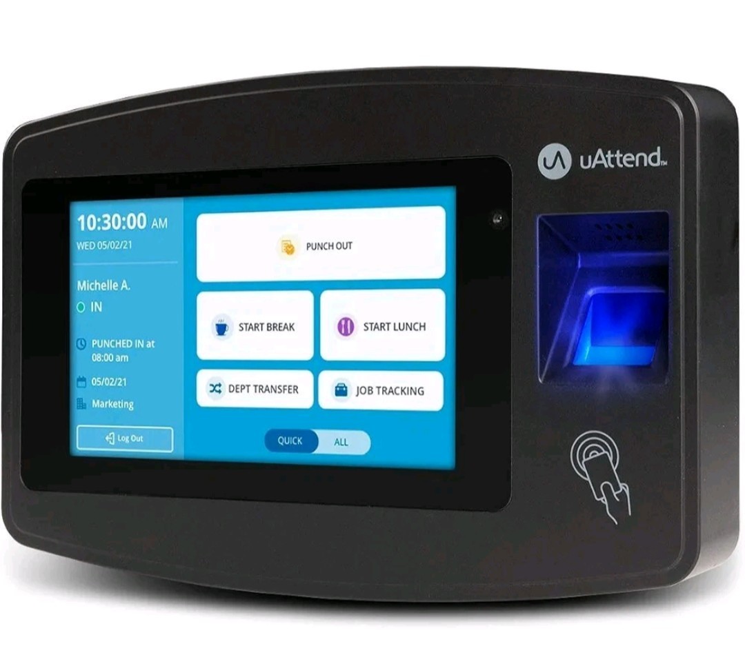 Open Box uAttend JR1000 Biometric Fingerprint RFID Pin Time Clock Attendance Open Box uAttend JR1000 Biometric Fingerprint RFID Pin Time Clock Attendance