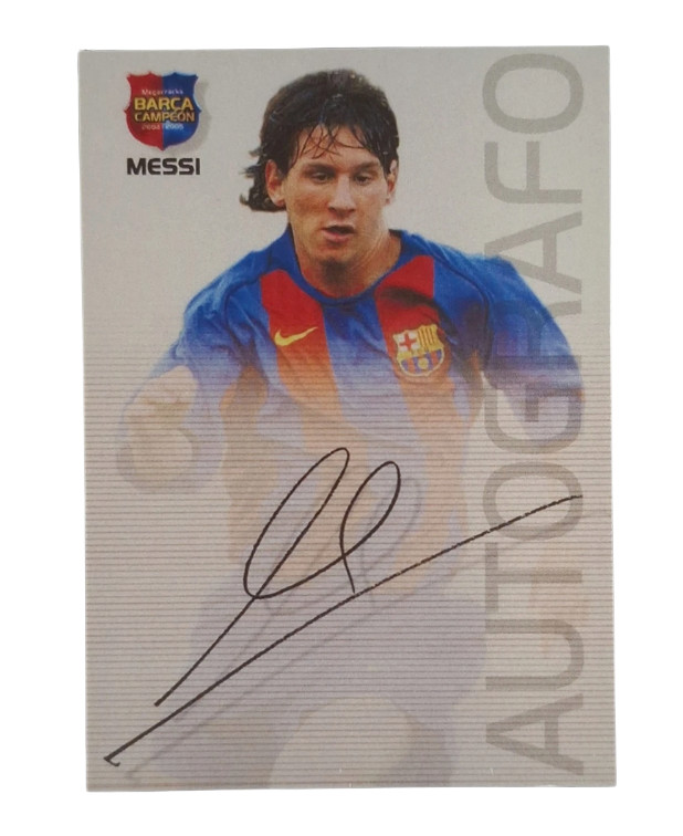 Barca Campeon Soccer Card Messi Signed Auto Printed 2003 lot Barca Campeon Soccer Card Messi Signed Auto Printed 2003 lot