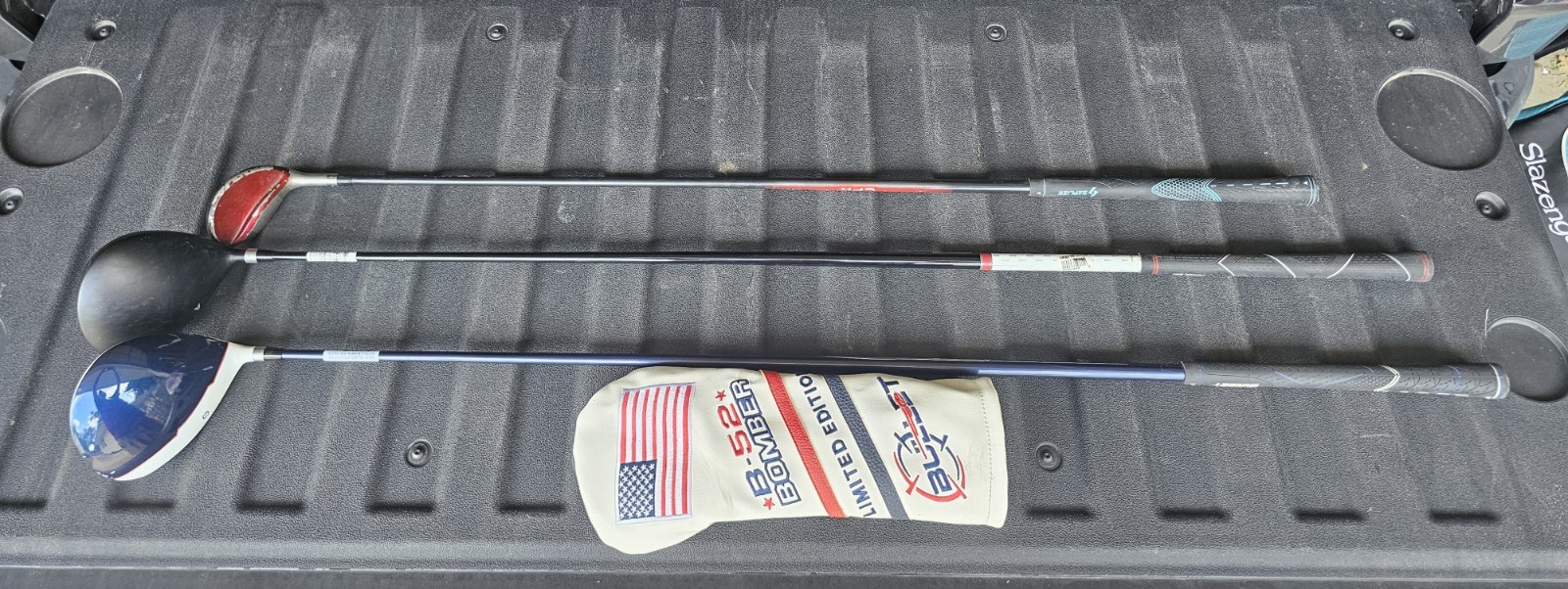 3 Clubs - Bullet B-52 Bomber Limited Edition Driver Powerbilt TPS & Nike CPR 2¹⁸ 3 Clubs - Bullet B-52 Bomber Limited Edition Driver Powerbilt TPS & Nike CPR 2¹⁸