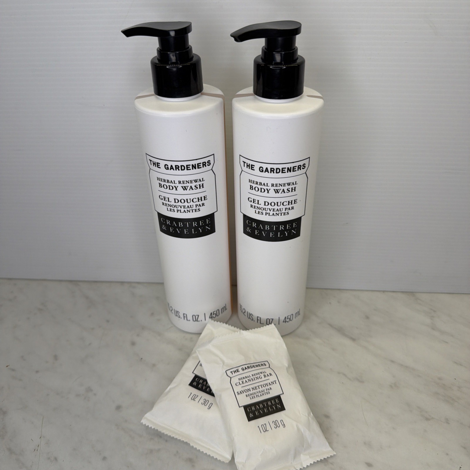 2x The Gardeners BODY WASH Crabtree & Evelyn Herbal Renewal 15.2oz 