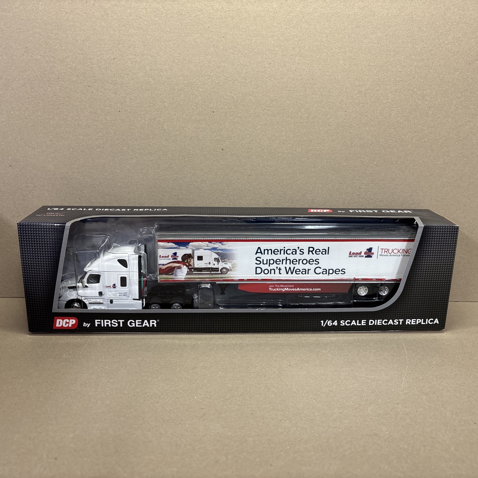 DCP First Gear 1:64 Load One LLC Freightliner Cascadia with Trailer 60-0587