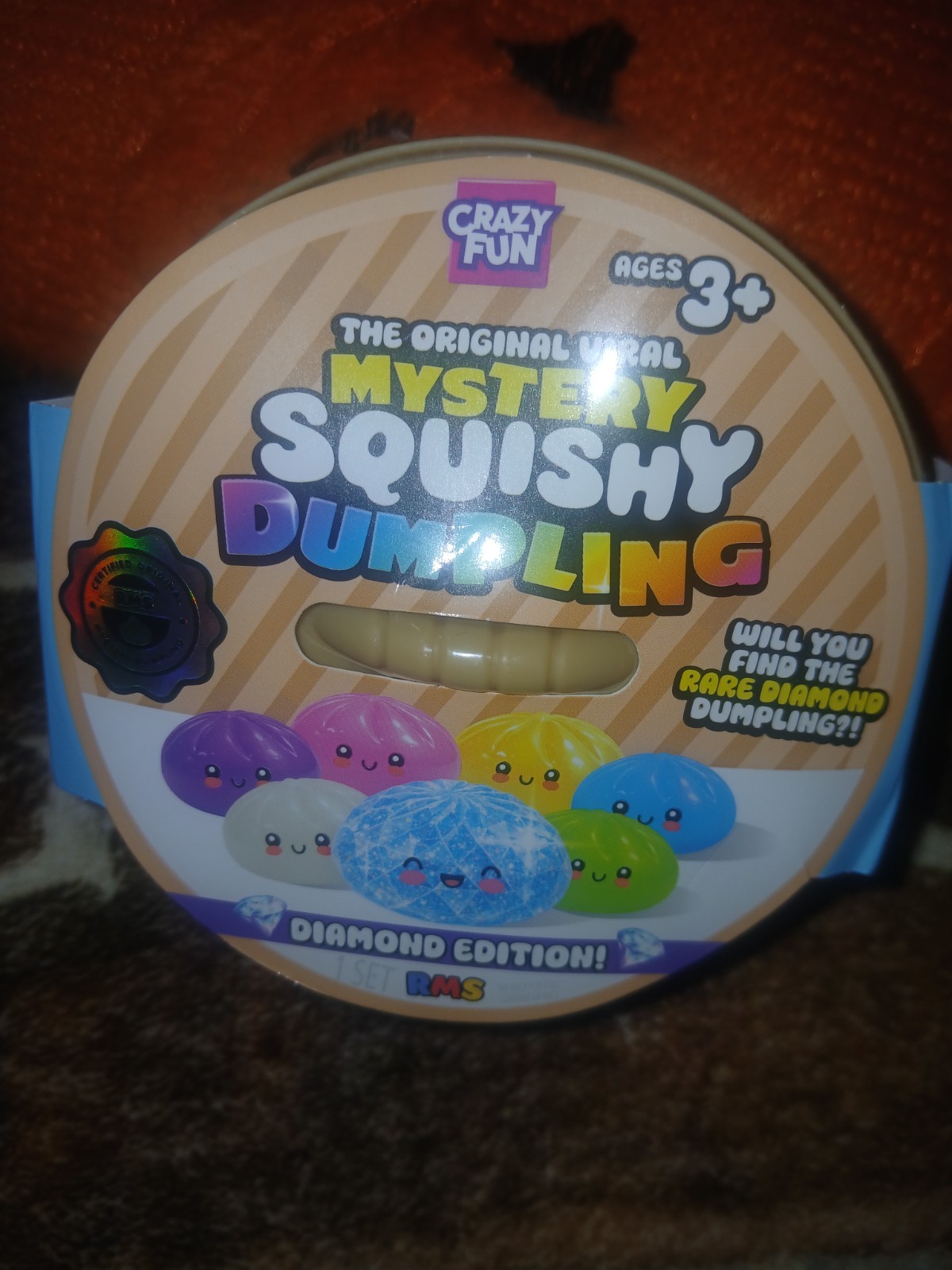 Mystery Squishy Dumpling Diamond Edition RMS Crazy Fun Rare Chase Blind Pack NEW