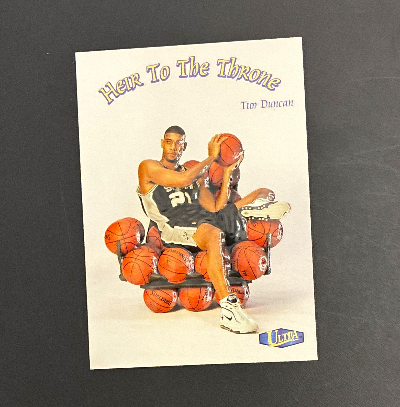 Fleer 1997-98 Ultra Heir To The Throne Tim Duncan 7/15 HT Lot of 2