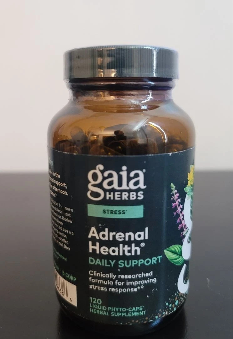 Gaia Herbs Adrenal Health Daily Support 120 Liquid Phyto-Caps Expires 08/2028 Gaia Herbs Adrenal Health Daily Support 120 Liquid Phyto-Caps Expires 08/2028