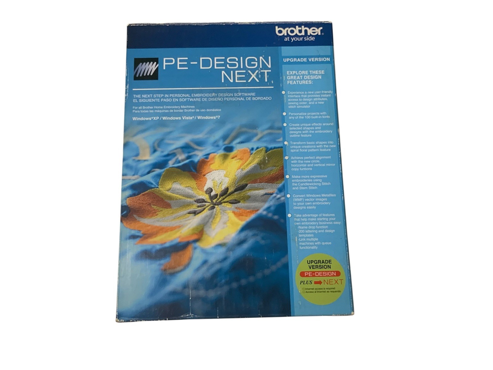 Brother PE-Design Plus Next Upgrade Embroidery Software New in Open Box Brother PE-Design Plus Next Upgrade Embroidery Software New in Open Box