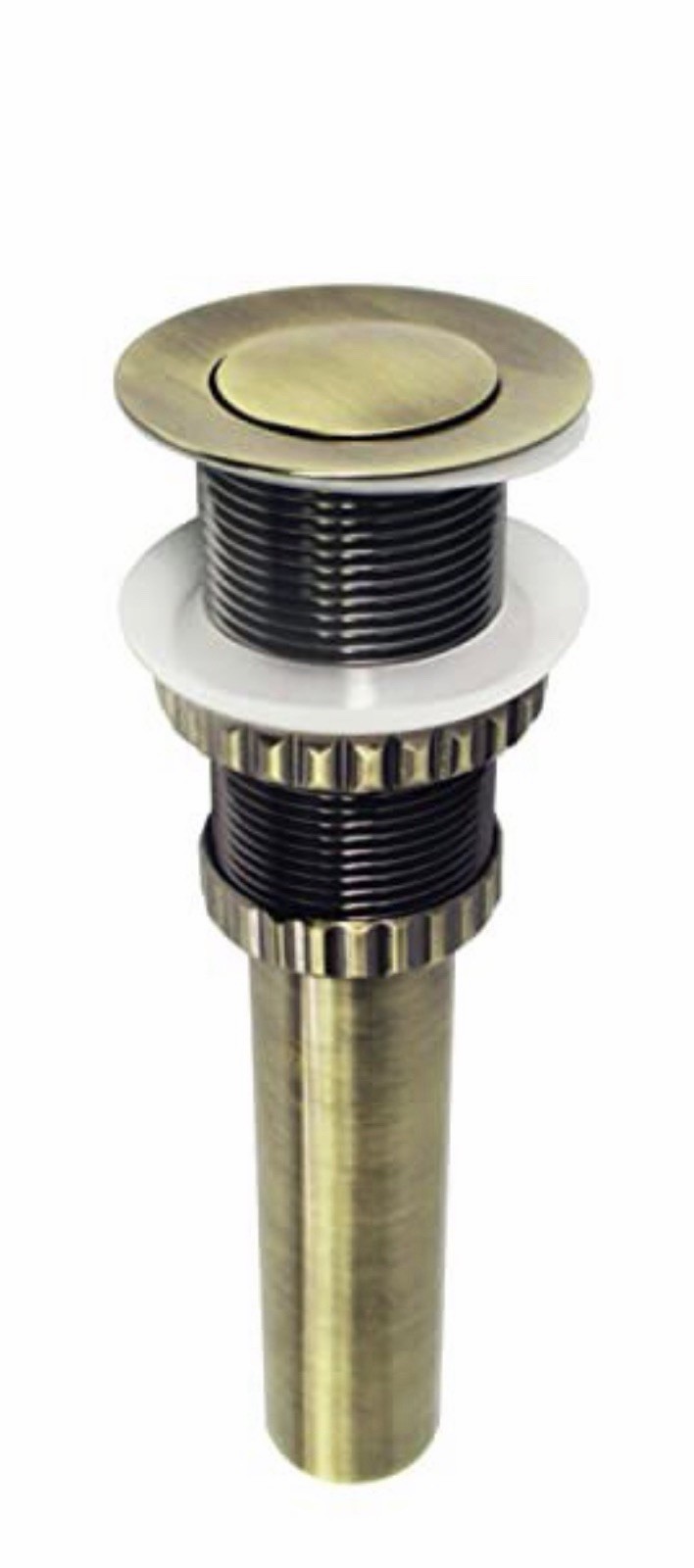 Kingston Brass EV8413 Coronet Push Pop-Up Bathroom Sink Drain, Antique Brass Kingston Brass EV8413 Coronet Push Pop-Up Bathroom Sink Drain, Antique Brass