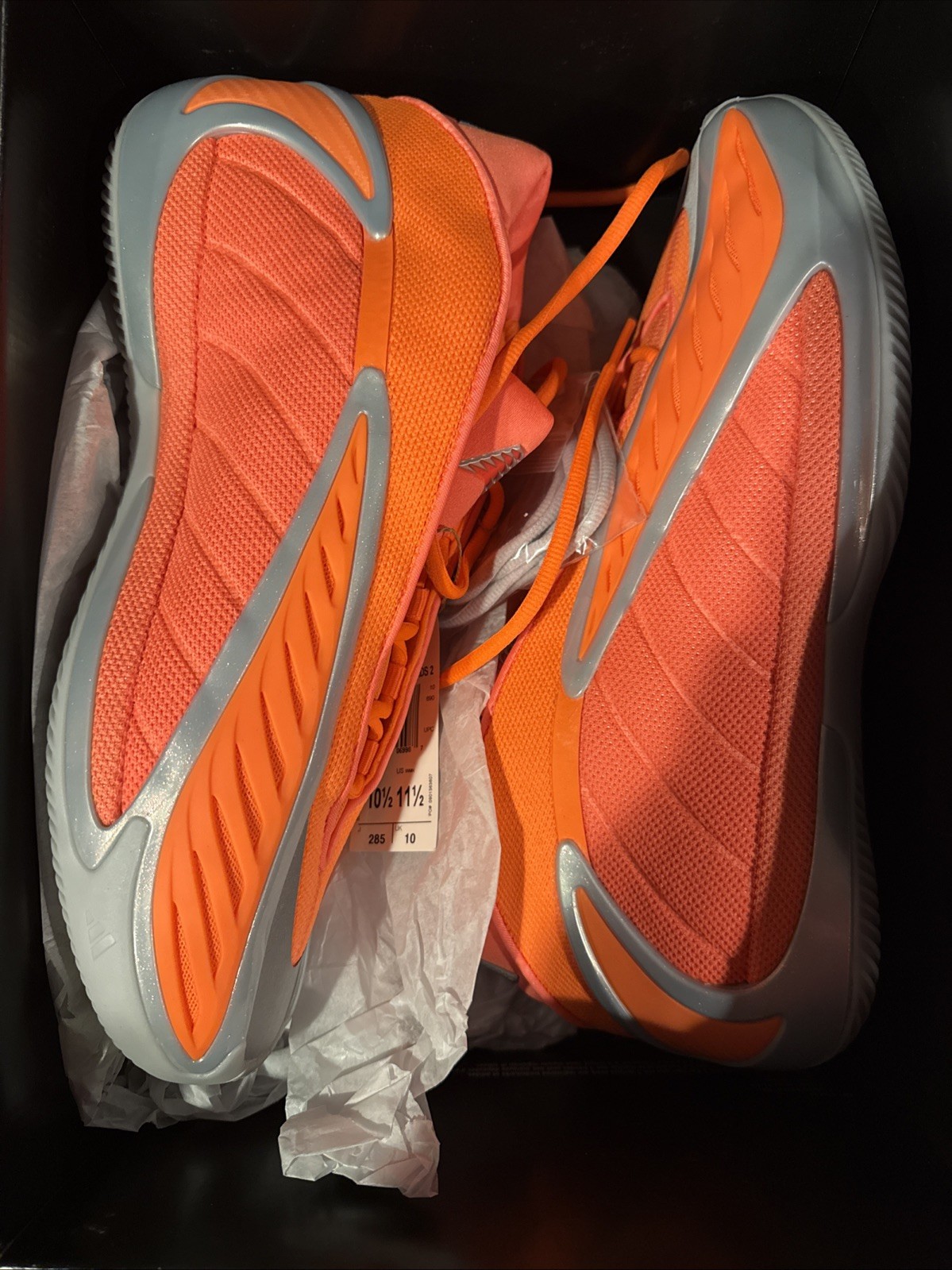 adidas Anthony Edwards AE 2 All-Star Lucid Orange KK1390 Men’s Size 10.5 New
