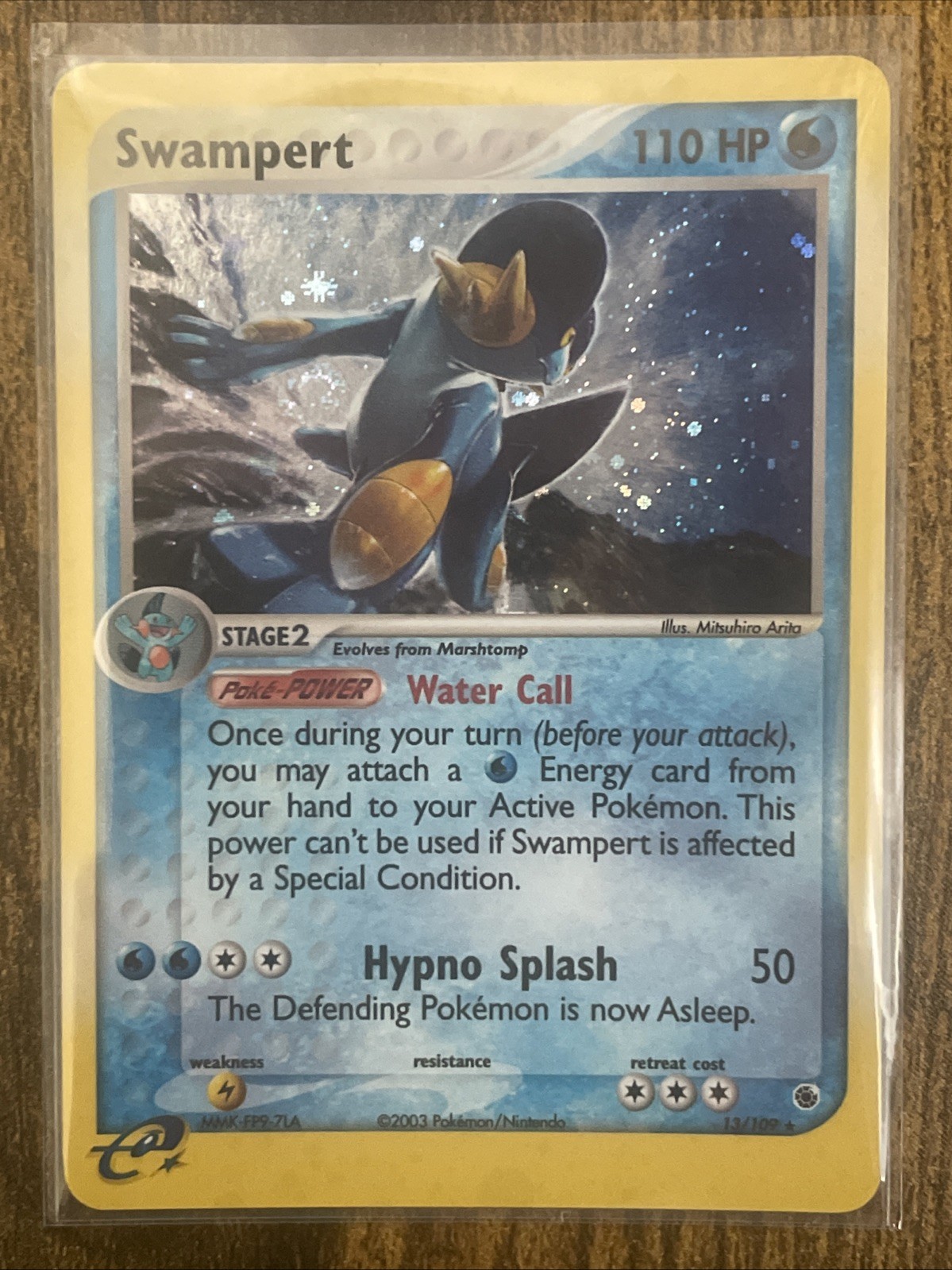 Swampert 13/109 EX Ruby & Sapphire Holo | LP | Pokemon Card 2003 Swampert 13/109 EX Ruby & Sapphire Holo | LP | Pokemon Card 2003