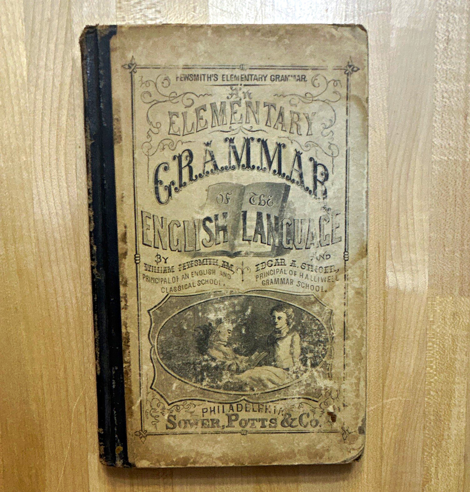 Vintage 1800s Antique Book: An Elementary Grammar of the English Language