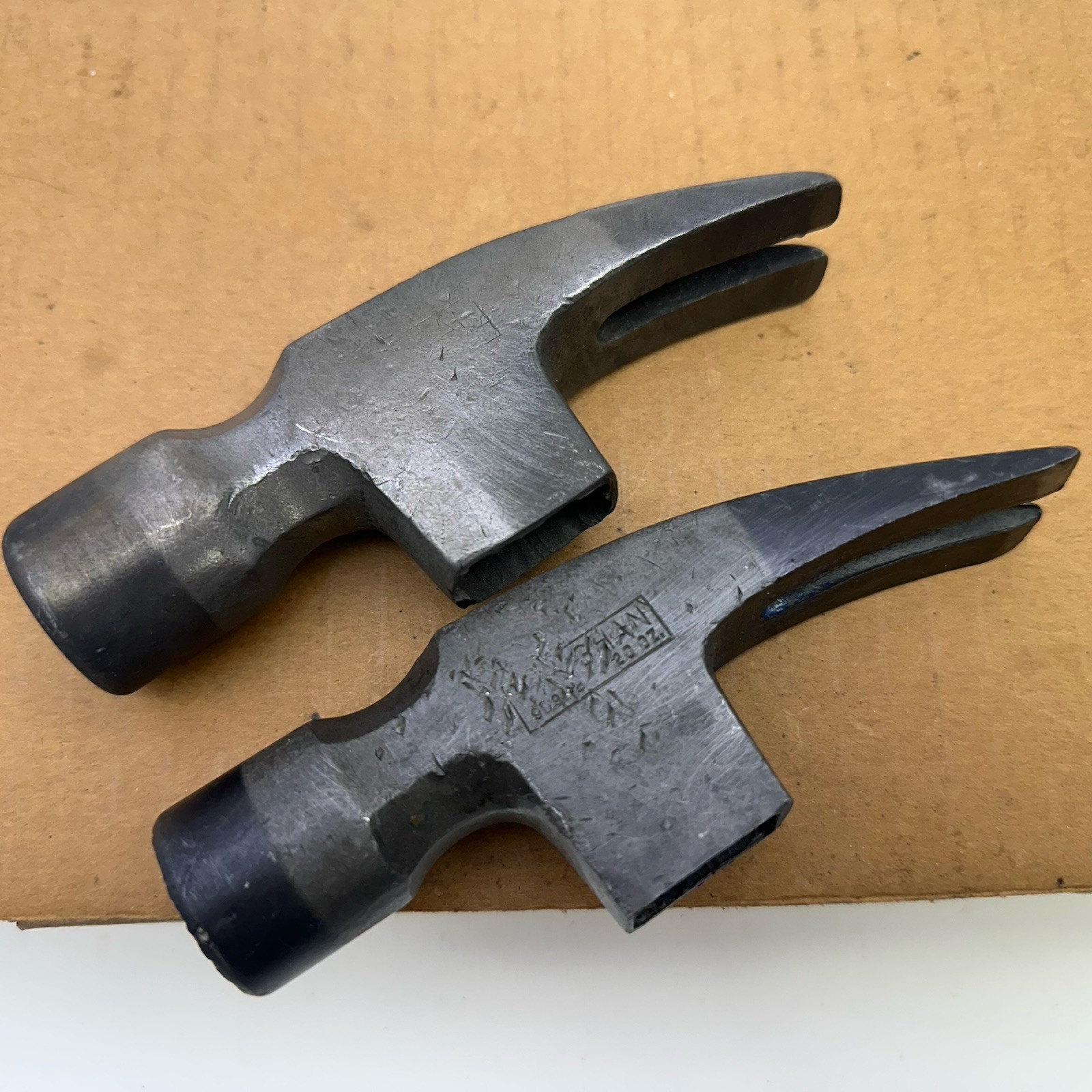 Vintage Vaughan 999 20 oz Claw Hammer Smooth Milled Face USA Lot Of 2 HEAD ONLY*