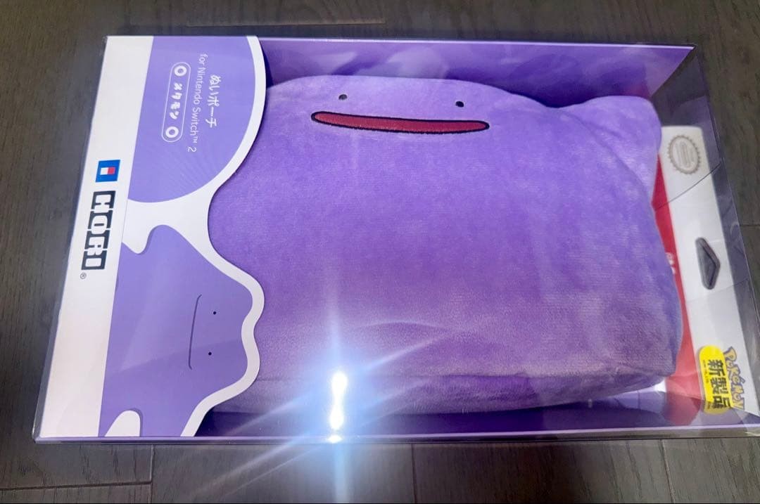 Ditto Plush Pouch for Nintendo Switch 2 HORI Official Pokémon Case Japan NEW