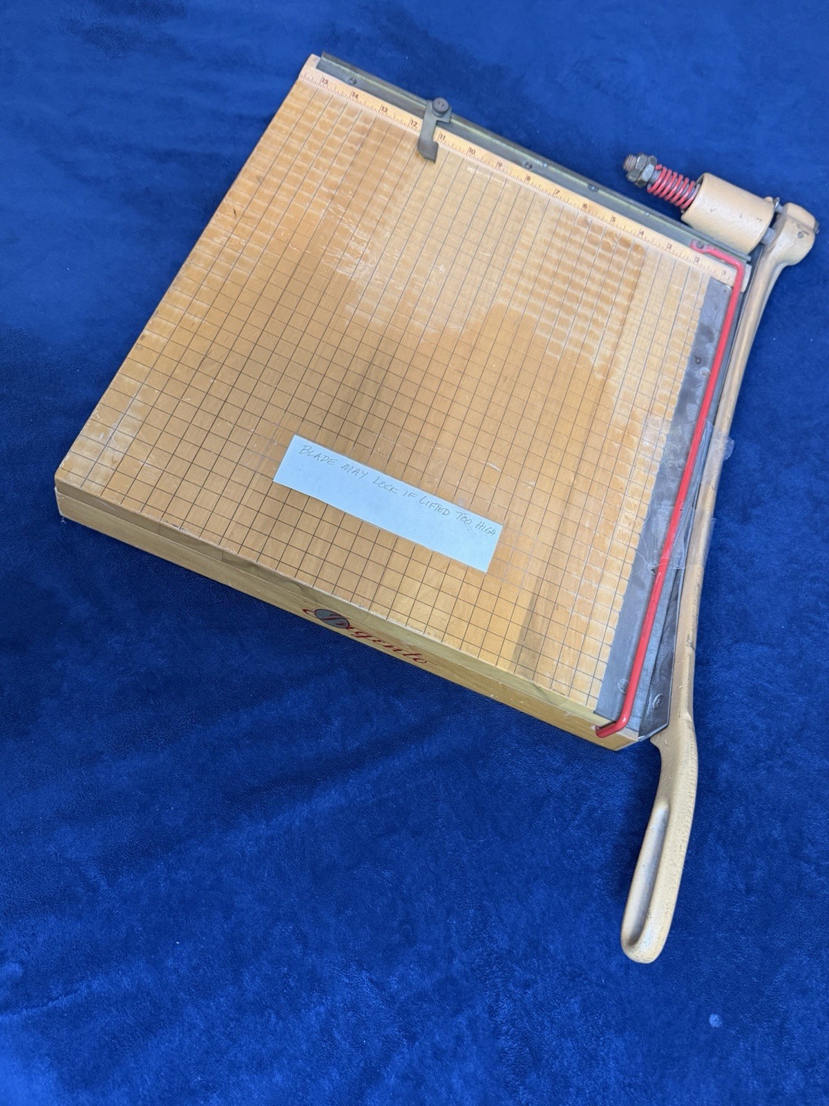 Vtg 15” Ideal School Supply Ingento No. 5 Maple and Cast Iron Paper Cutter XL Vtg 15” Ideal School Supply Ingento No. 5 Maple and Cast Iron Paper Cutter XL