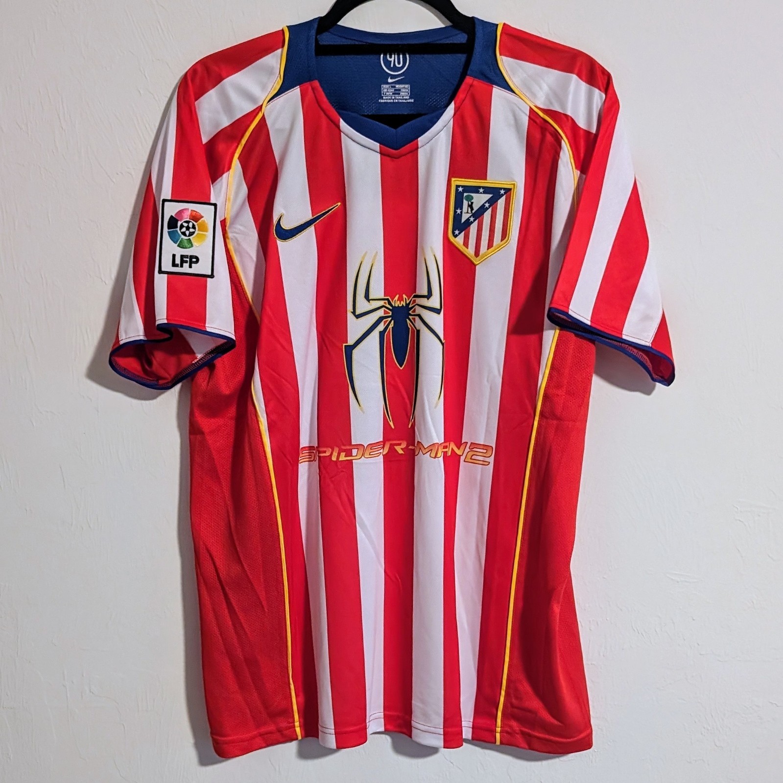 Atletico Madrid Fernando Torres 2005 Retro Jersey Men\'s XL Atletico Madrid Fernando Torres 2005 Retro Jersey Men\'s XL