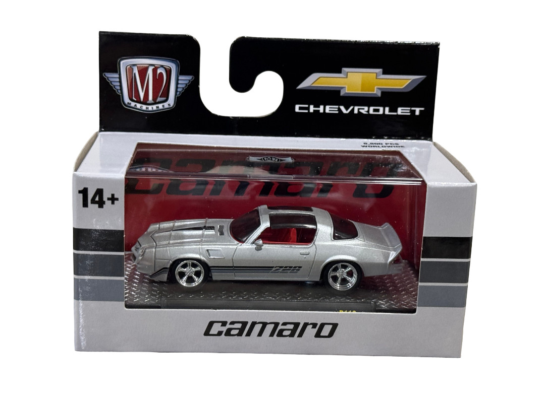 M2 Machines 1980 Chevy Camaro Z28 Silver 1/64