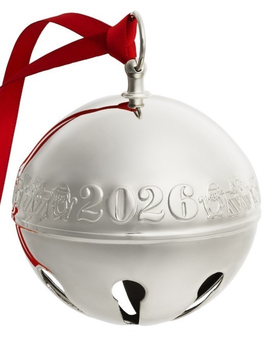 Wallace Annual Silver Plate Sleigh Bell Ornament 2026, 56th Edition NIB