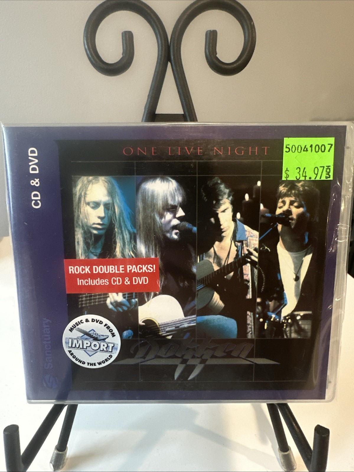 One Live Night [+Bonus DVD] by Dokken (CD/DVD, Jan-2007, Sanctuary) NEW GG164