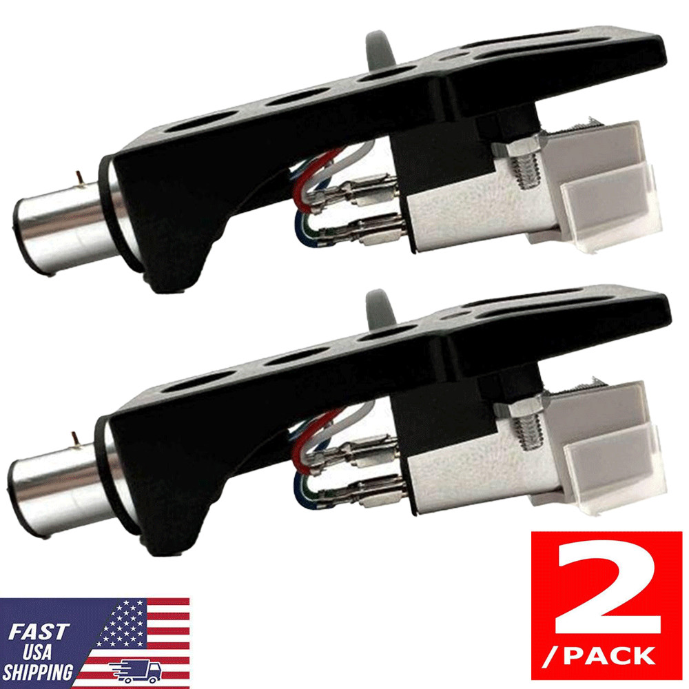 2x Turntable Phono Headshell & Cartridge Stylus Needle For Technics SL1200 1210