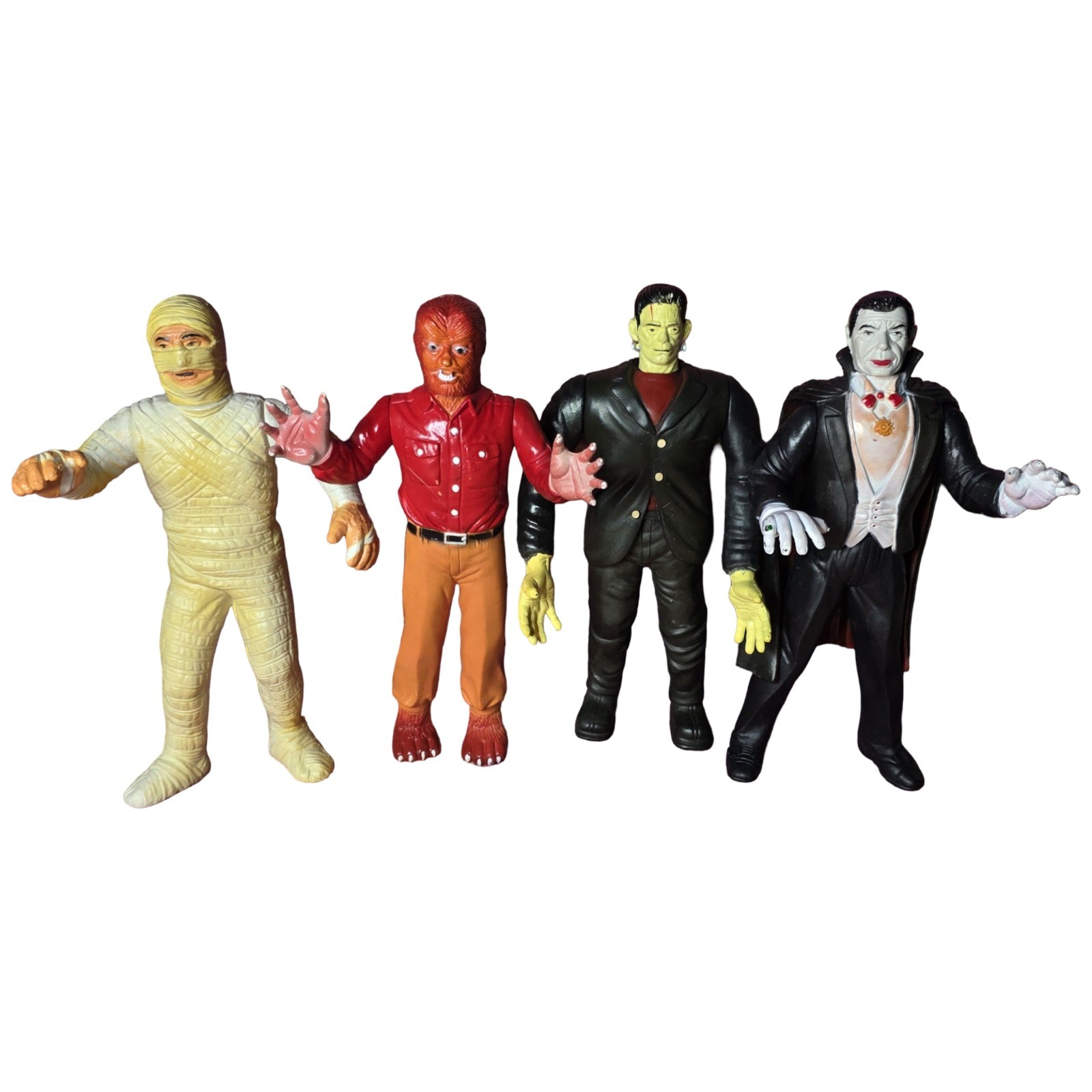 Vintage 1986 Imperial Universal Monsters Set Dracula Frankenstein Wolfman Mummy