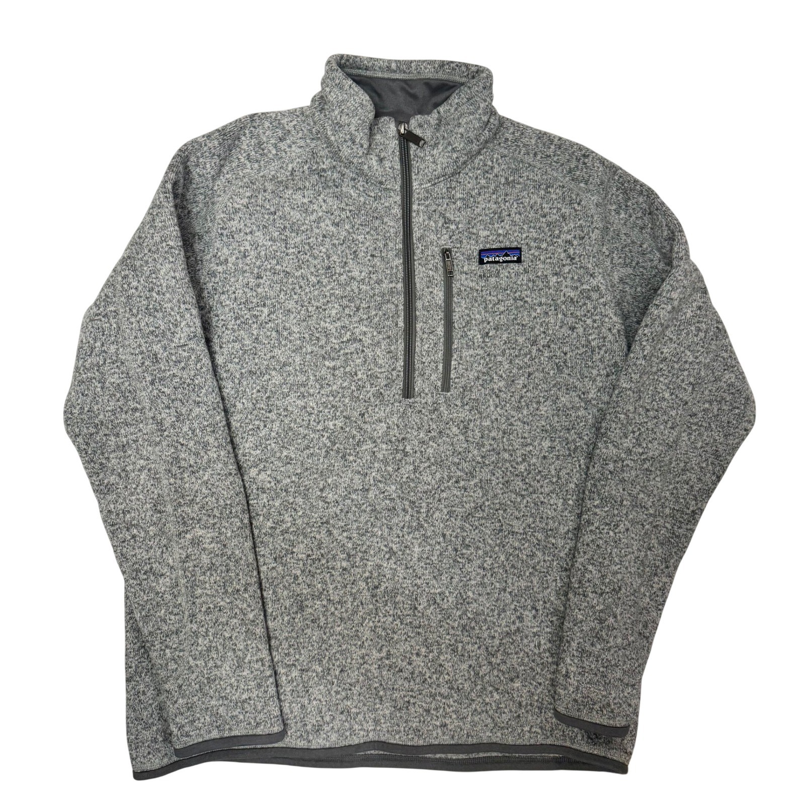 Patagonia Better Sweater 1/4 Zip Pullover Mens Large Grey Heather