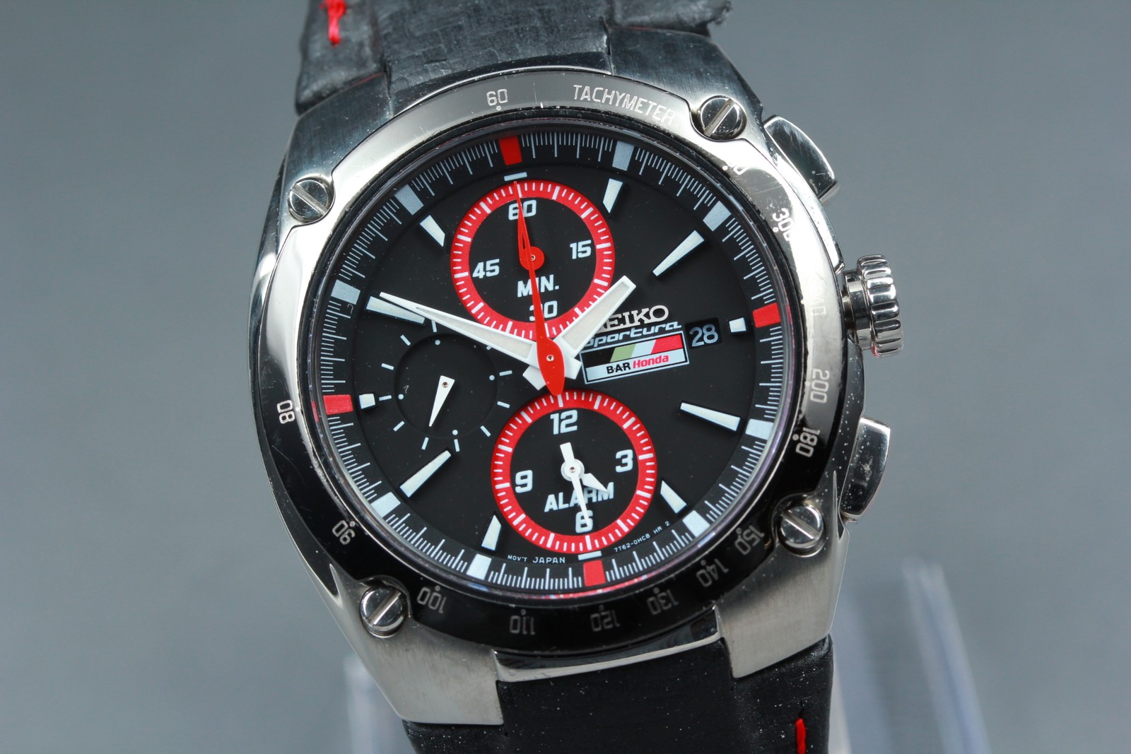 [Exc+5 w/GAR] Seiko Sportura SNA633P BAR Honda F1 Chrono 7T62-0ED0 Quartz Watch