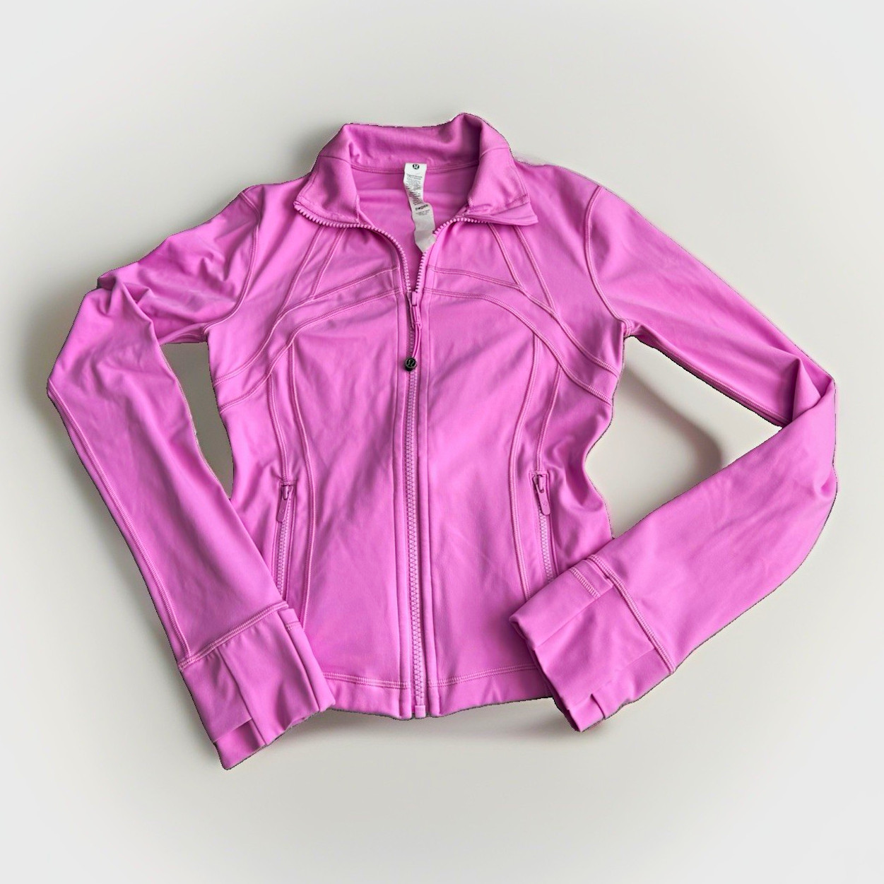 Lululemon Women\'s Pink Cropped Define Jacket Full Zip Sz 4
