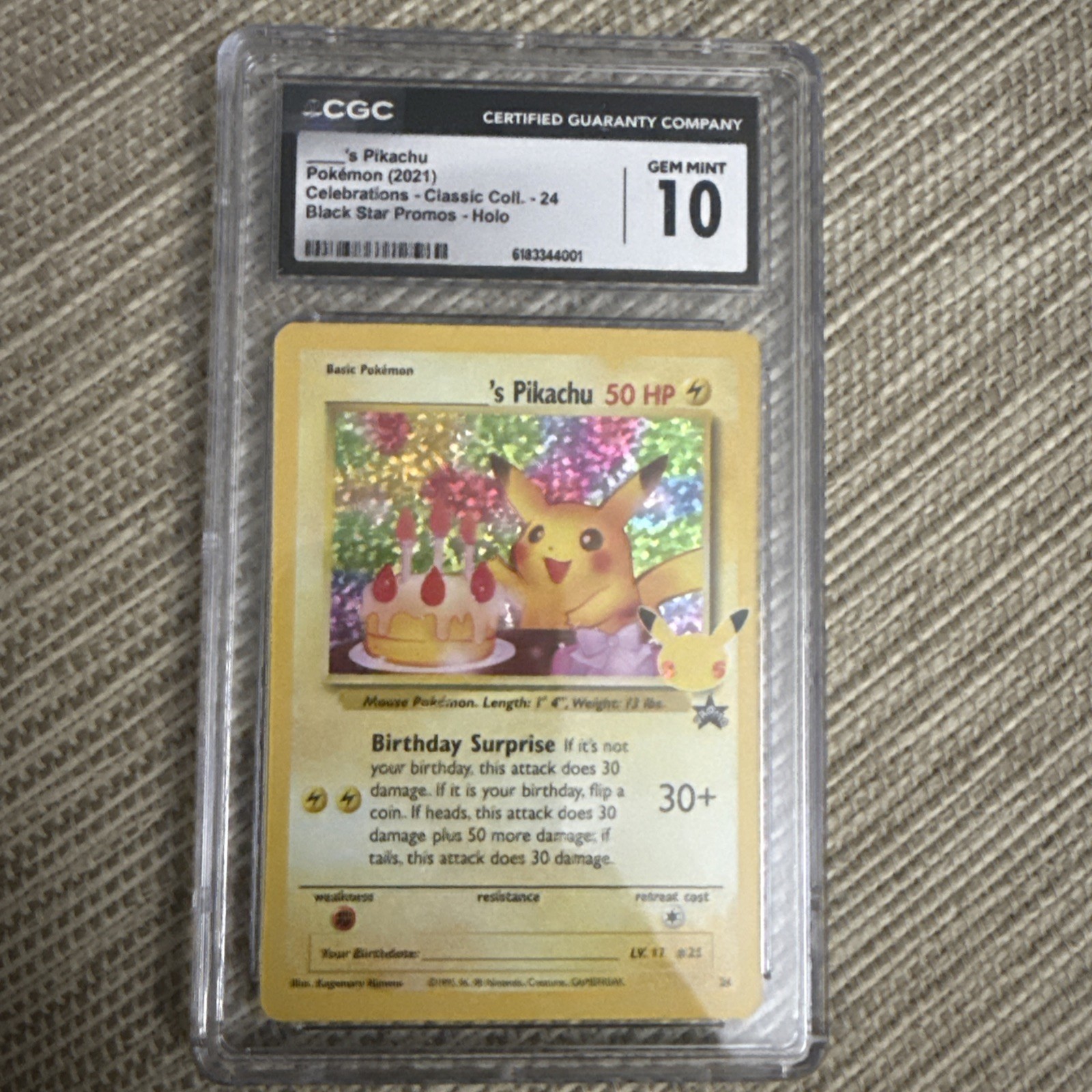 2021 POKEMON ____\'S PIKACHU BLACK STAR PROMOS HOLO 24 CGC 10 GEM MINT 2021 POKEMON ____\'S PIKACHU BLACK STAR PROMOS HOLO 24 CGC 10 GEM MINT