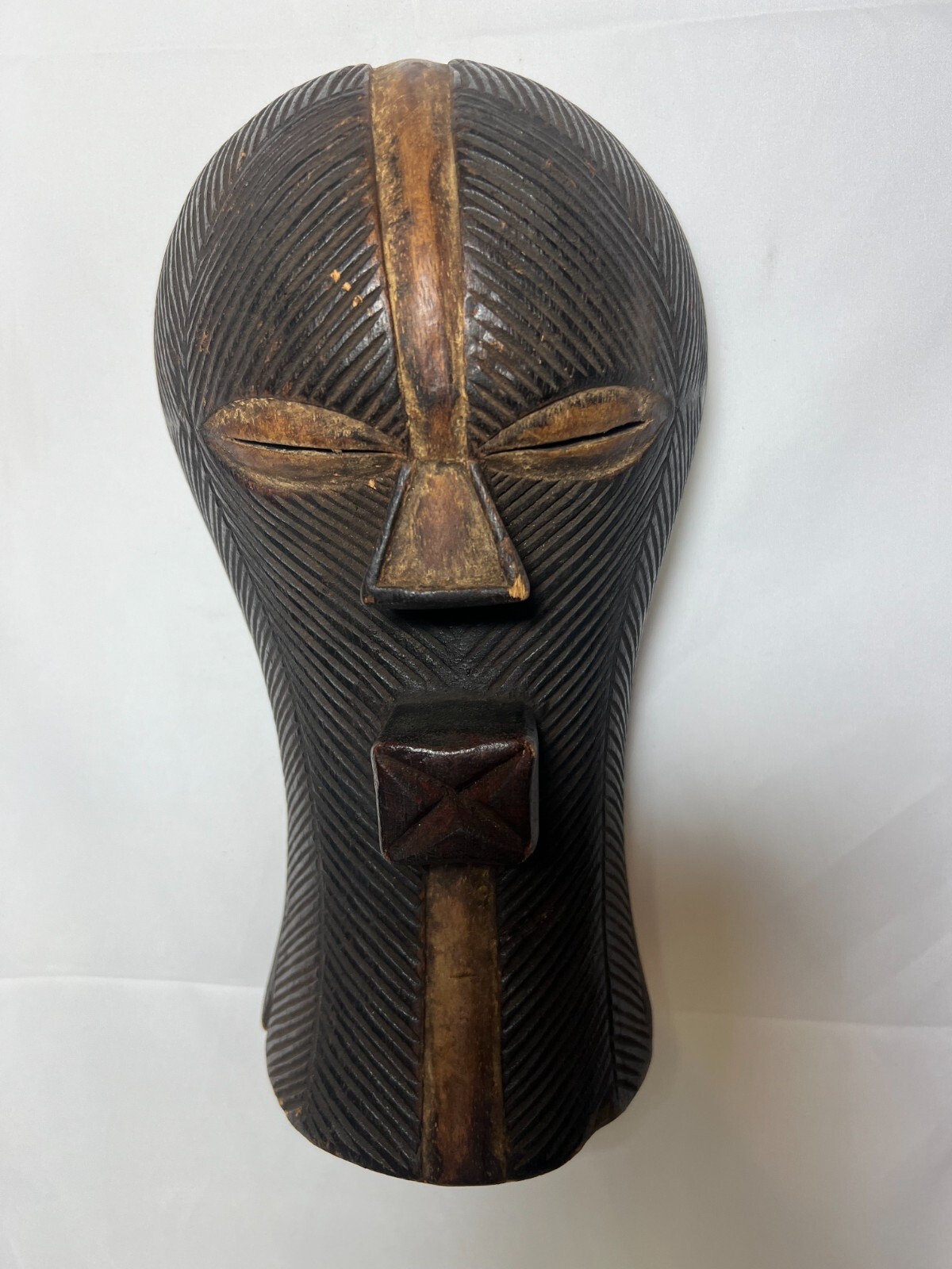 Hand carved Songye mask home decor  collectors office decor  African mask 12 X 7