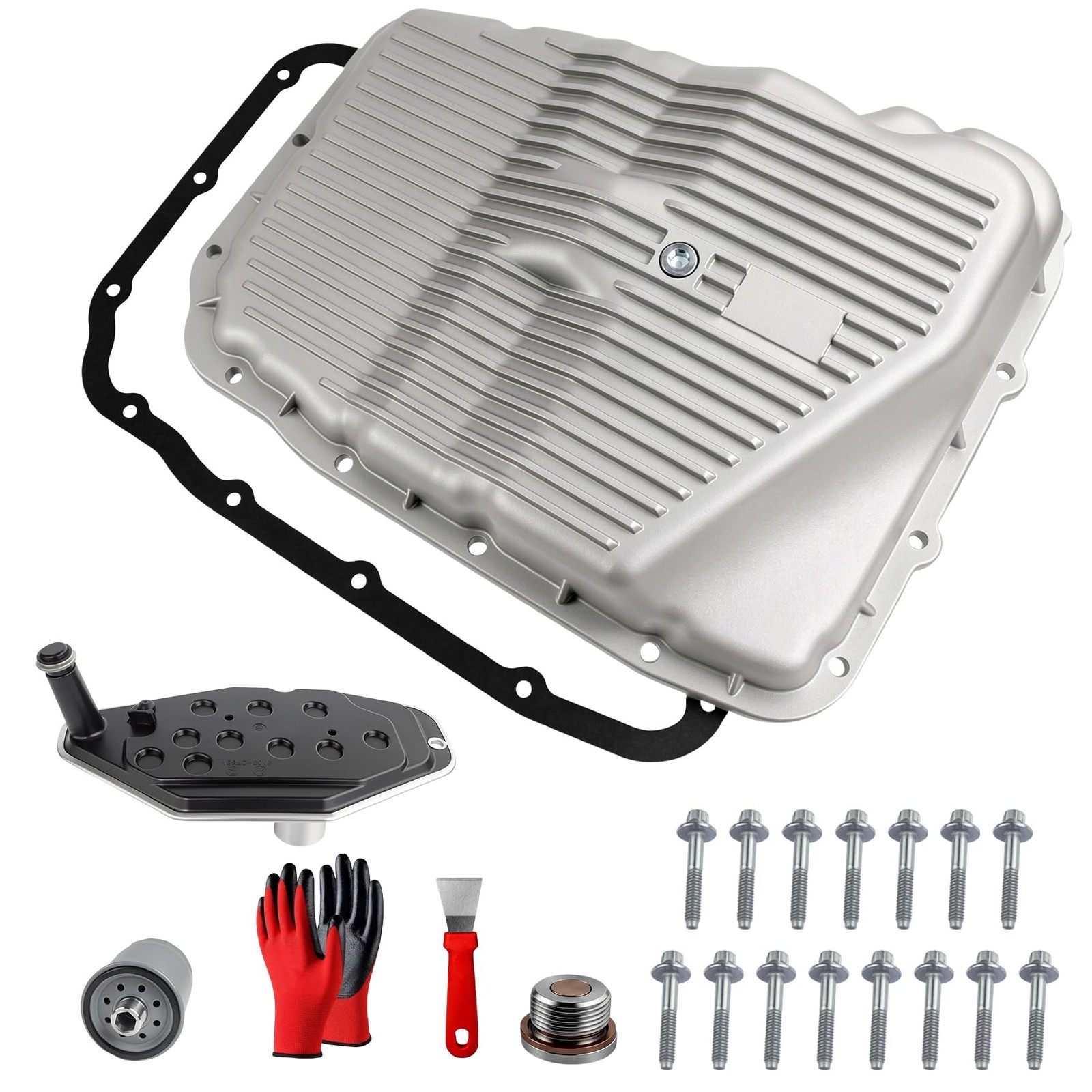 Upgraded Aluminum Oil Pan 264-357 with Magnetic Drain Plug for Dodge Jeep Ram
