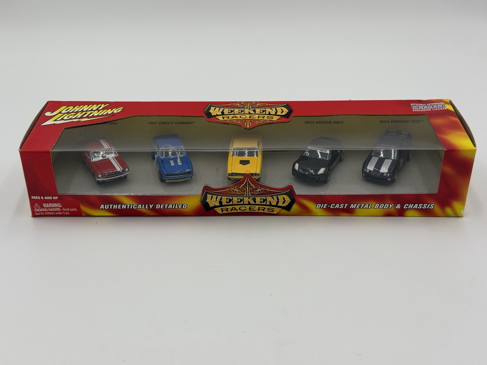 JOHNNY LIGHTNING WEEKEND RACERS SET A - 5 CAR SET NEW IN BOX
