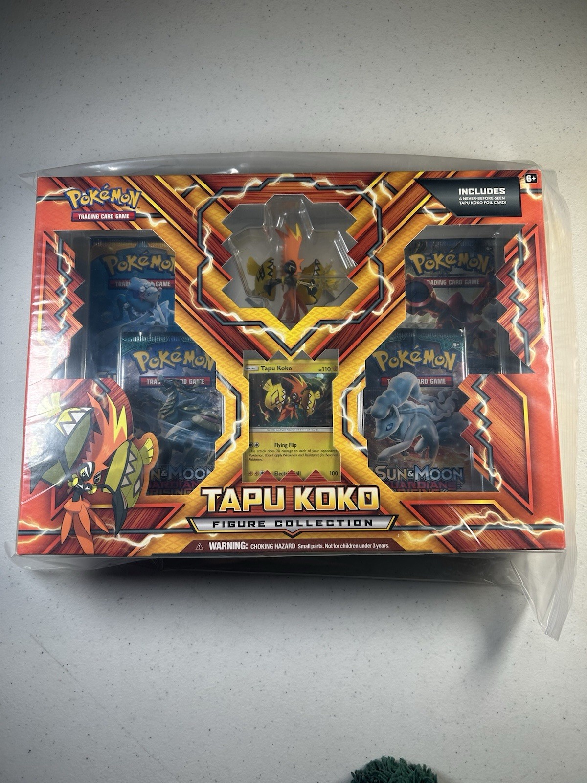 Pokémon TCG: Tapu Koko Figure Collection Box New Factory Sealed