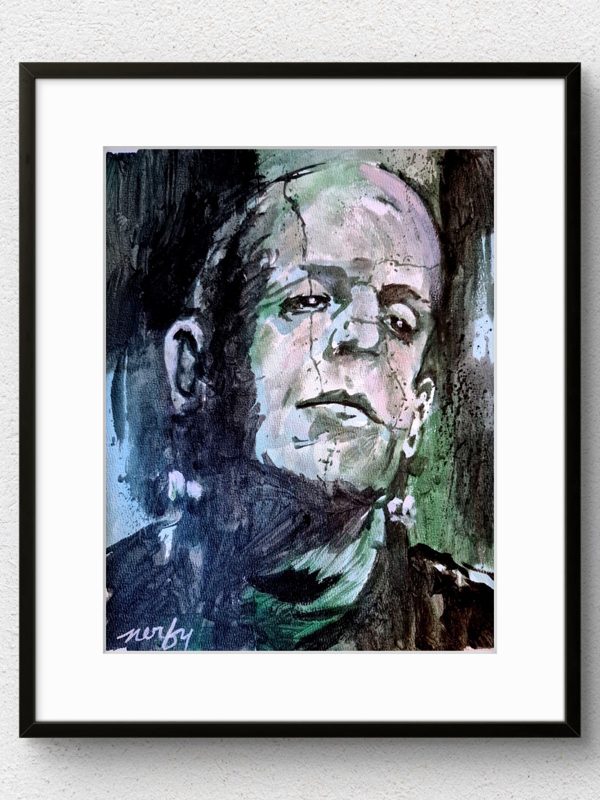 Original Frankenstein 11x14 Young Frankenstein Acrylic Peter Boyle Painting P585
