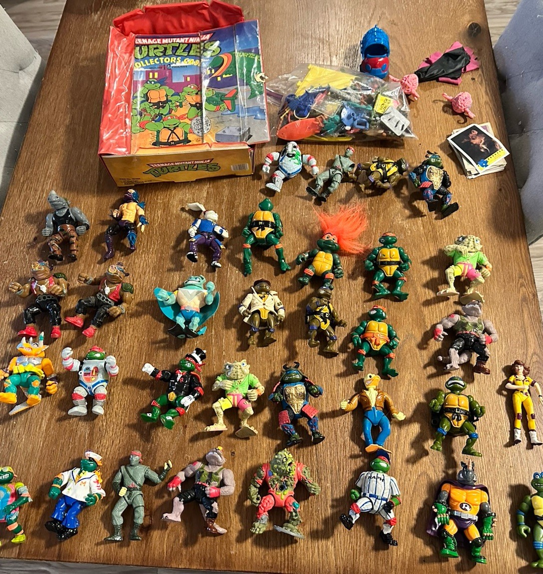 Vtg Teenage Mutant Ninja Turtles TMNT Lot of 30+ Figures Accessories 80s 90s
