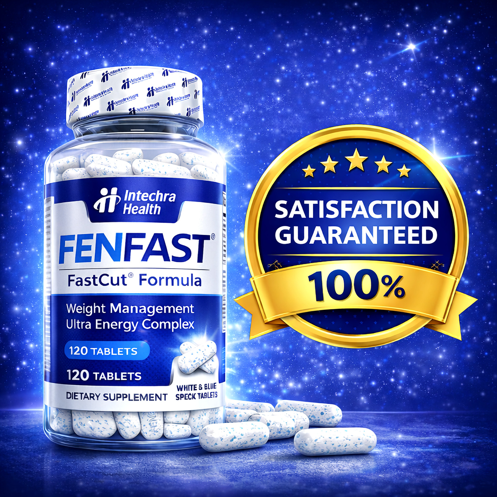 FENFAST® 375  Best Weight Loss Diet Pills with Energy 120 White/Blue Tablets